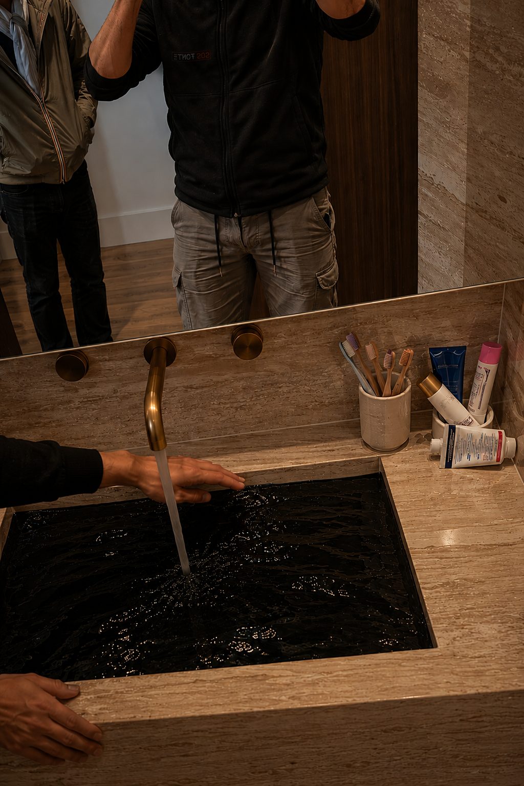 Recherche de fuite sur colonne fonte — inspection technique Paris IDF