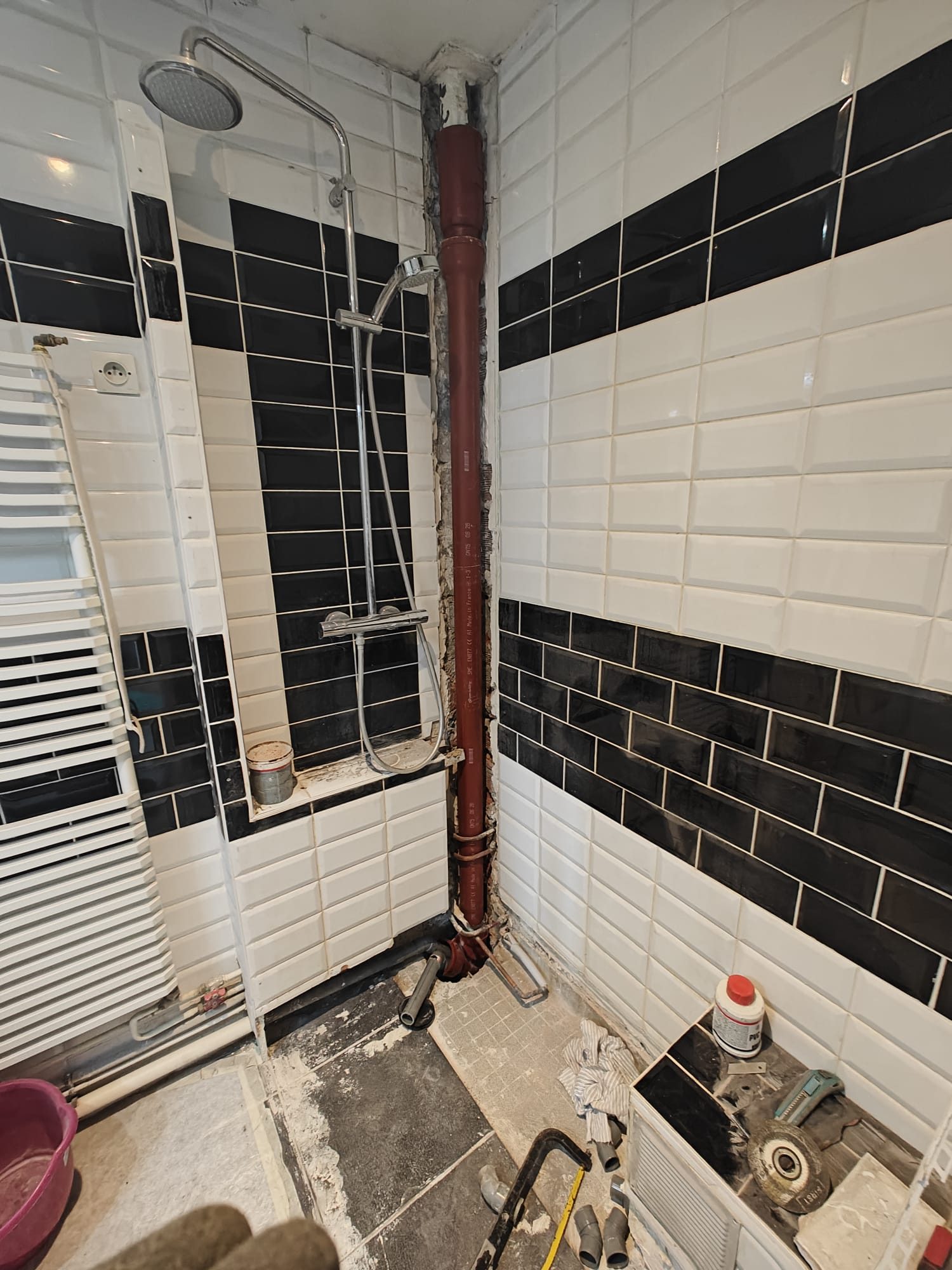 Remplacement tuyau fonte SME DN100 Vincennes Val-de-Marne